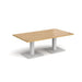 Brescia rectangular coffee table with flat square steel 1400mm x 800mm Tables Dams 