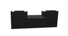 Buro5 Large Straight Reception Desk Reception Desk Buronomic 3000mm Black Black