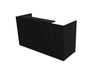 Buro5 Small Straight Reception Desk Reception Desk Buronomic 2000mm Black Black