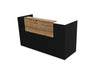 Buro5 Small Straight Reception Desk Reception Desk Buronomic 2000mm Black Timber