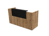 Buro5 Small Straight Reception Desk Reception Desk Buronomic 2000mm Timber Black