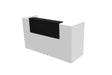 Buro5 Small Straight Reception Desk Reception Desk Buronomic 2000mm White Black