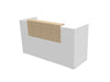 Buro5 Small Straight Reception Desk Reception Desk Buronomic 2000mm White Oak