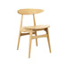 Carcher Side Chair - Natural Oak Café Furniture zaptrading 