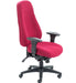 Cheetah Fabric 24hr Heavy Duty Posture Chair 24HR & POSTURE > bad back chair > 24 hr chair > call centre chair TC Group Ruby Self Assembly (Next Day) 