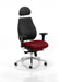 Chiro Plus Ultimate Bespoke With Headrest Posture Dynamic Office Solutions Bespoke Ginseng Chilli Black 