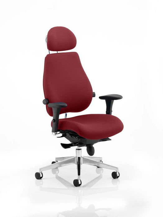 Chiro Plus Ultimate Bespoke With Headrest Posture Dynamic Office Solutions Bespoke Ginseng Chilli Matching Bespoke Colour 