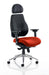 Chiro Plus Ultimate Bespoke With Headrest Posture Dynamic Office Solutions Bespoke Tabasco Orange Black 