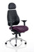 Chiro Plus Ultimate Bespoke With Headrest Posture Dynamic Office Solutions Bespoke Tansy Purple Black 