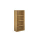 Contract Office bookcase 1630mm high with 3 shelves Wooden Storage Dams 