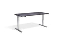 Cromo Polished Finish Height Adjustable Desk - 700mm Wide Desking Lavoro 1200 x 700mm Anthracite Sherman Oak 