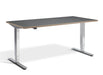 Cromo Polished Finish Height Adjustable Desk - 700mm Wide Desking Lavoro 1200 x 700mm Graphite / Ply Edge 