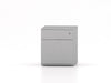 CUBE Steel Low Pedestal File Drawer PEDESTALS Metalicon Silver 