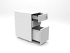 CUBE Steel Narrow Pedestal File Drawer PEDESTALS Metalicon 