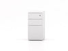 CUBE Steel Narrow Pedestal File Drawer PEDESTALS Metalicon White 