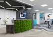 Curved Moss Reception Desk Reception Desks Clarke Rendall 