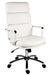 Deco Faux Leather Executive Office Chair Office Chairs Teknik White 