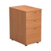 Desk High 3 Drawer Pedestal - 600mm Deep - Walnut PEDESTALS TC Group Beech 