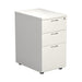 Desk High 3 Drawer Pedestal - 600mm Deep - Walnut PEDESTALS TC Group White 