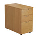 Desk High 3 Drawer Pedestal Oak - 800mm Deep PEDESTALS TC Group Oak 