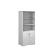 Duo combination unit with open top 1790mm high with 4 shelves Wooden Storage Dams White 