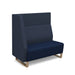 Encore² modular double seater high back sofa with right hand arm and wooden sled frame Soft Seating Dams 