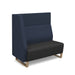 Encore² modular double seater high back sofa with right hand arm and wooden sled frame Soft Seating Dams 