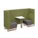 Encore² open high back 2 person meeting booth with table and wooden sled frame Soft Seating Dams 