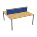 Express 2 person bench desk 1600mm x 1600mm - Next Day Delivery BENCH TC Group Silver Oak With Gap