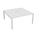 Express 2 person Office bench 1400mm x 1600mm - White - Next Day Delivery BENCH TC Group White White No Gap