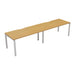 Express 2 person single bench desk 2400mm x 800mm BENCH TC Group White Oak 