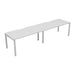 Express 2 person single bench desk 2800mm x 800mm BENCH TC Group White White 