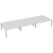 Express 6 Person Bench Desk 4800mm x 1600mm BENCH TC Group White White No Gap