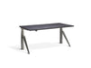 Five Raw Steel Height Adjustable Desk Desking Lavoro Raw Steel 1200 x 700mm Anthracite Sherman Oak