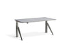 Five Raw Steel Height Adjustable Desk Desking Lavoro Raw Steel 1200 x 700mm Concrete