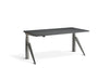 Five Raw Steel Height Adjustable Desk Desking Lavoro Raw Steel 1200 x 700mm Graphite