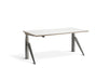 Five Raw Steel Height Adjustable Desk Desking Lavoro Raw Steel 1200 x 700mm White / Ply Edge