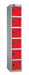 Full Height Locker 305 w x 305 d Storage Lion Steel 305 W x 305 D Red Six