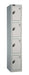 Full Height Locker 305 w x 305 d Storage Lion Steel 305 W x 305 D Silver Four