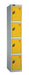 Full Height Locker 305 w x 305 d Storage Lion Steel 305 W x 305 D Yellow Four