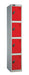 Full Height Locker 305 w x 380 d Storage Lion Steel 305 W x 380 D Red Four