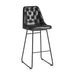 Harland Leather Barstool Seating zaptrading Black 