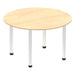 Impulse Round Table With Post Leg Shaped Tables Dynamic Office Solutions 