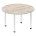 Impulse Round Table With Post Leg Shaped Tables Dynamic Office Solutions 