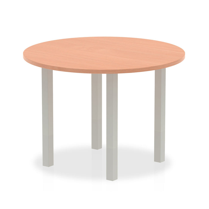 Impulse Round Table With Post Leg Shaped Tables Dynamic Office Solutions 