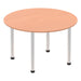 Impulse Round Table With Post Leg Shaped Tables Dynamic Office Solutions 