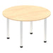 Impulse Round Table With Post Leg Shaped Tables Dynamic Office Solutions 