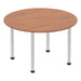 Impulse Round Table With Post Leg Shaped Tables Dynamic Office Solutions 