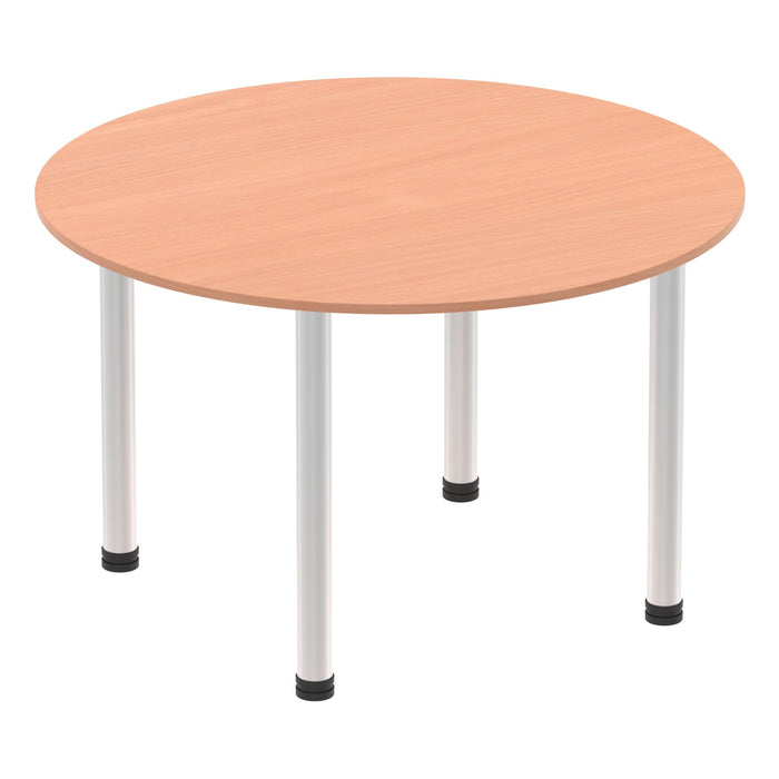 Impulse Round Table With Post Leg Shaped Tables Dynamic Office Solutions 