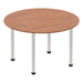 Impulse Round Table With Post Leg Shaped Tables Dynamic Office Solutions 